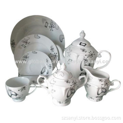 24-piece Dinnerware set with attractive decal